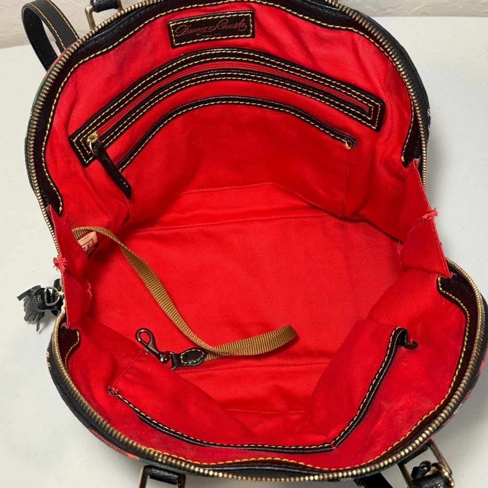 Dooney & Bourke Tartan Plaid Satchel - Picture 10 of 14